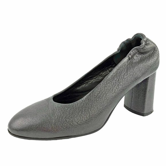ALBERTO FERMANI  Gray Kidskin Italian‎ Leather Pumps - Picture 2 of 10